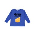 thumbnail image 1 of Inktastic Cheese Makes Everything Better Boys or Girls Long Sleeve Toddler T-Shirt, 1 of 5