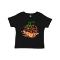 thumbnail image 1 of Inktastic Cheetah Print Pretty Pumpkin with Fall Leaves Boys or Girls Toddler T-Shirt, 1 of 5