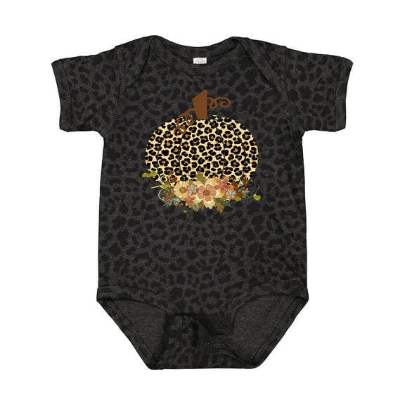 Inktastic Cheetah Print Pumpkin Boys or Girls Baby Bodysuit