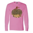 thumbnail image 1 of Inktastic Cheetah Print Pumpkin Long Sleeve T-Shirt, 1 of 5
