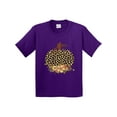 thumbnail image 1 of Inktastic Cheetah Print Pumpkin Youth T-Shirt, 1 of 5