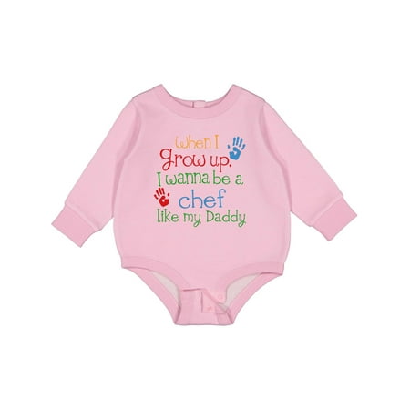 Inktastic Chef Like Daddy Baby Fleece Bodysuit
