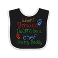 thumbnail image 1 of Inktastic Chef Like Daddy Boys or Girls Baby Bib, 1 of 4