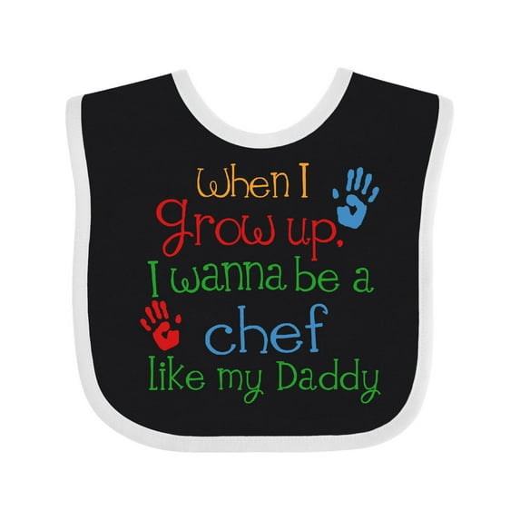 Inktastic Chef Like Daddy Boys or Girls Baby Bib