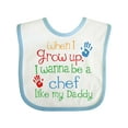 thumbnail image 1 of Inktastic Chef Like Daddy Boys or Girls Baby Bib, 1 of 4