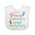 thumbnail image 1 of Inktastic Chef Like Daddy Boys or Girls Baby Bib, 1 of 4