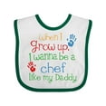 thumbnail image 1 of Inktastic Chef Like Daddy Boys or Girls Baby Bib, 1 of 4