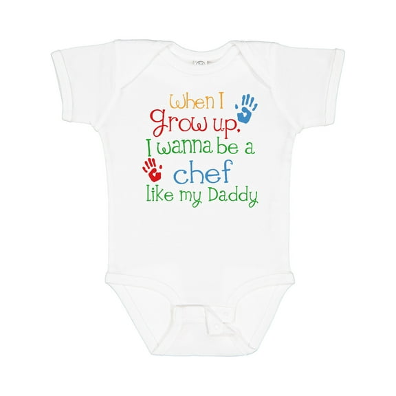 Inktastic Chef Like Daddy Boys or Girls Baby Bodysuit