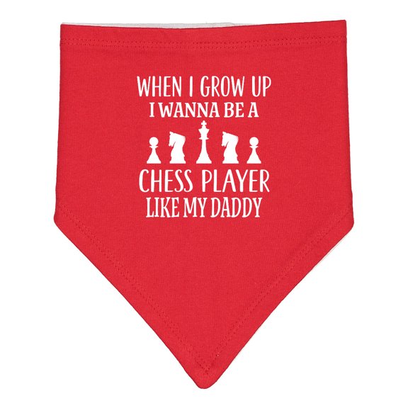 Inktastic Chess Player Childs Game Baby Bandana Bib
