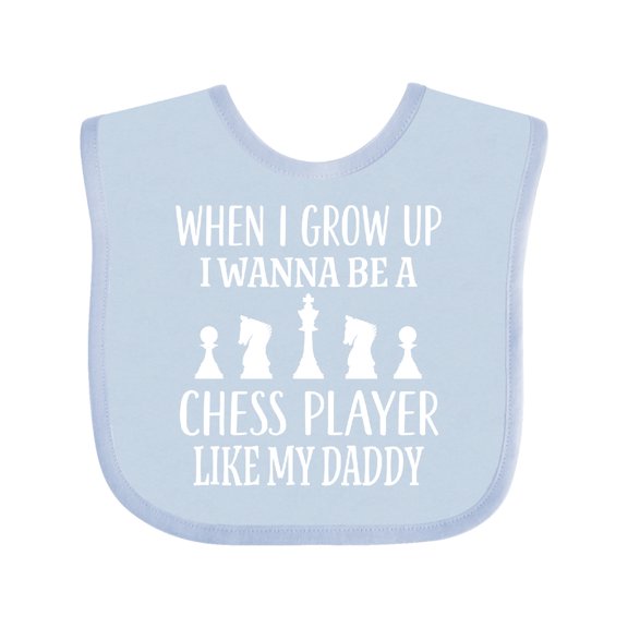 Inktastic Chess Player Childs Game Boys or Girls Baby Bib