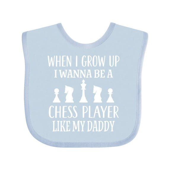 Inktastic Chess Player Childs Game Boys or Girls Baby Bib
