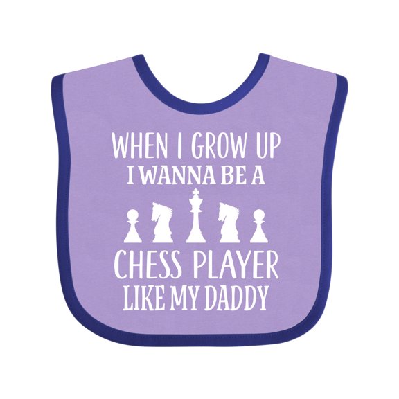 Inktastic Chess Player Childs Game Boys or Girls Baby Bib