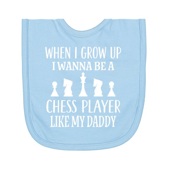 Inktastic Chess Player Childs Game Newborn Bib
