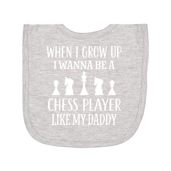 Inktastic Chess Player Childs Game Newborn Bib