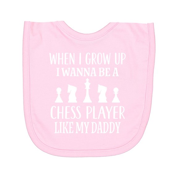 Inktastic Chess Player Childs Game Newborn Bib