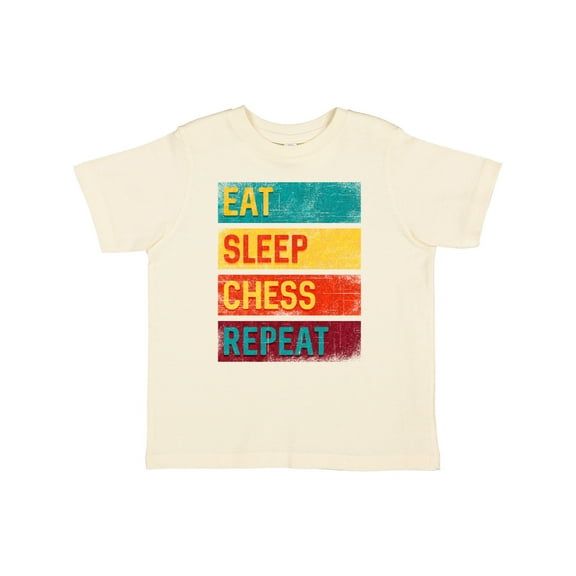 Inktastic Chess Player Eat Sleep Chess Repeat Boys or Girls Toddler T-Shirt