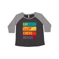 thumbnail image 1 of Inktastic Chess Player Eat Sleep Chess Repeat Women's Plus Size T-Shirt, 1 of 5
