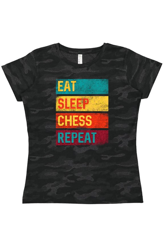 Chess Player Eat Sleep Chess Repeat Women's T-Shirt