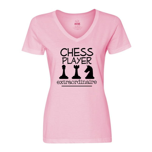 Inktastic Chess Player Game Gifts Women's V-Neck T-Shirt
