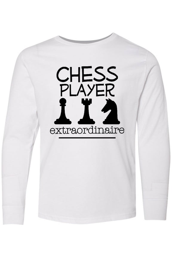Chess Player Game Long Sleeve Youth T-Shirt