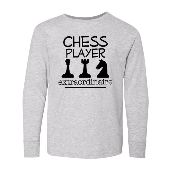 Inktastic Chess Player Game Long Sleeve Youth T-Shirt