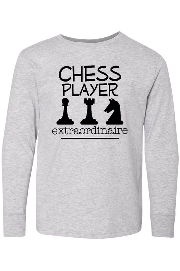 Chess Player Game Long Sleeve Youth T-Shirt