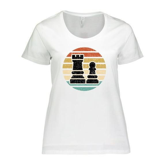Inktastic Chess Player Gift Retro Women's Plus Size T-Shirt