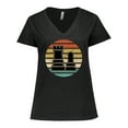thumbnail image 1 of Inktastic Chess Player Gift Retro Women's Plus Size V-Neck T-Shirt, 1 of 5