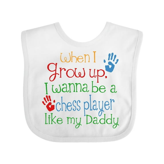 Inktastic Chess Player Like Daddy Boys or Girls Baby Bib