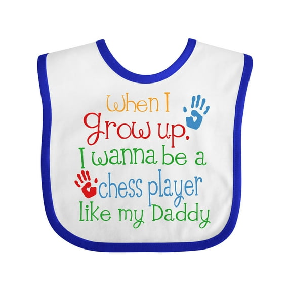 Inktastic Chess Player Like Daddy Boys or Girls Baby Bib