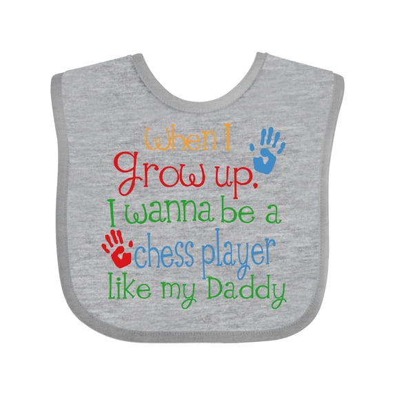 Inktastic Chess Player Like Daddy Boys or Girls Baby Bib