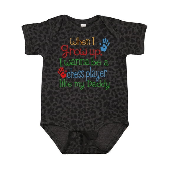 Inktastic Chess Player Like Daddy Boys or Girls Baby Bodysuit