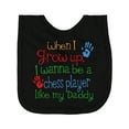 thumbnail image 1 of Inktastic Chess Player Like Daddy Newborn Bib, 1 of 3