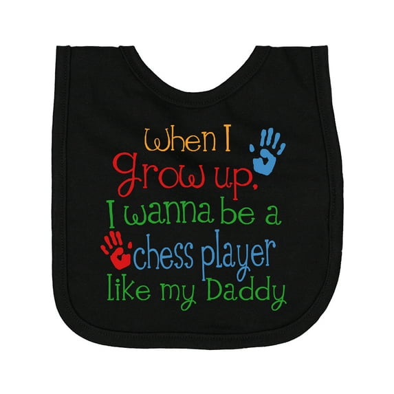 Inktastic Chess Player Like Daddy Newborn Bib