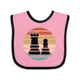 thumbnail image 1 of Inktastic Chess Player Retro Sunset Boys or Girls Baby Bib, 1 of 4