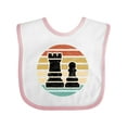 thumbnail image 1 of Inktastic Chess Player Retro Sunset Boys or Girls Baby Bib, 1 of 4