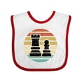 thumbnail image 1 of Inktastic Chess Player Retro Sunset Boys or Girls Baby Bib, 1 of 4