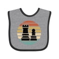 thumbnail image 1 of Inktastic Chess Player Retro Sunset Boys or Girls Baby Bib, 1 of 4