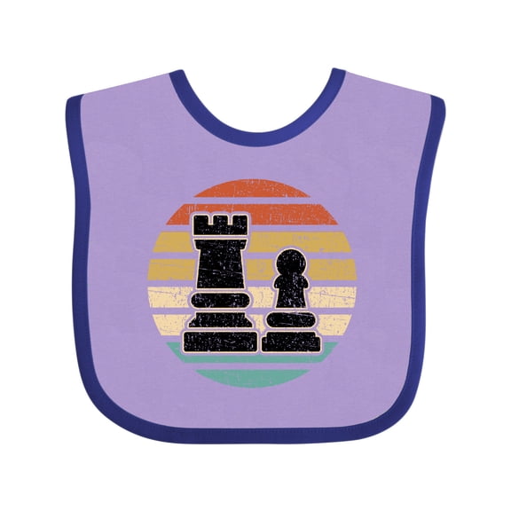 Inktastic Chess Player Retro Sunset Boys or Girls Baby Bib