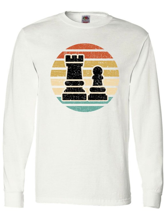 Chess Player Retro Sunset Long Sleeve T-Shirt