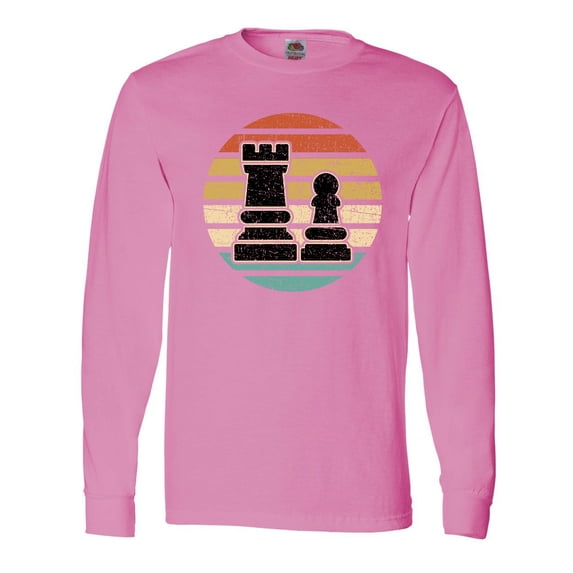 Inktastic Chess Player Retro Sunset Long Sleeve T-Shirt
