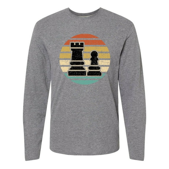 Inktastic Chess Player Retro Sunset Long Sleeve T-Shirt