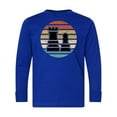 thumbnail image 1 of Inktastic Chess Player Retro Sunset Long Sleeve Youth T-Shirt, 1 of 5