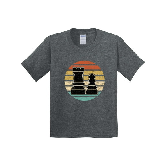 Inktastic Chess Player Retro Sunset Youth T-Shirt