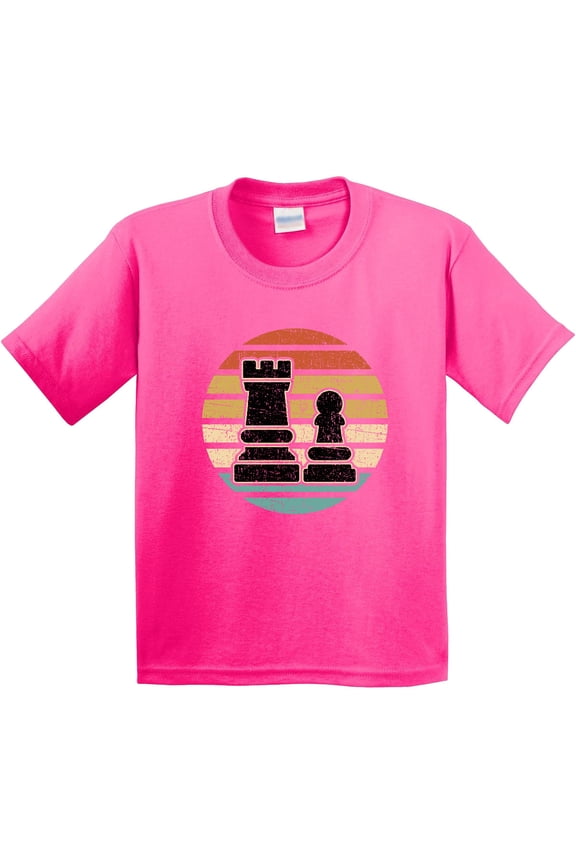 Chess Player Retro Sunset Youth T-Shirt