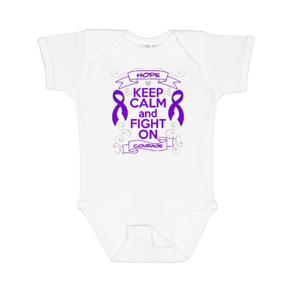 Inktastic Chiari Malformation Keep Calm Fight on Boys or Girls Baby Bodysuit