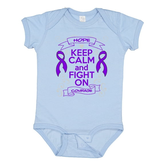 Inktastic Chiari Malformation Keep Calm Fight on Boys or Girls Baby Bodysuit