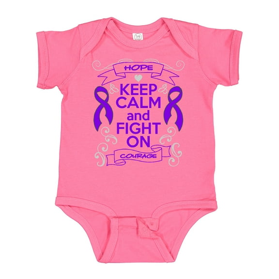 Inktastic Chiari Malformation Keep Calm Fight on Boys or Girls Baby Bodysuit