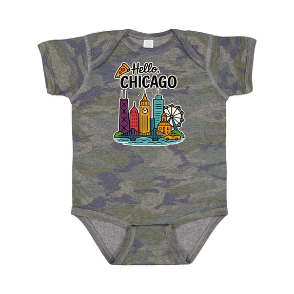 Inktastic Chicago City Boys or Girls Baby Bodysuit