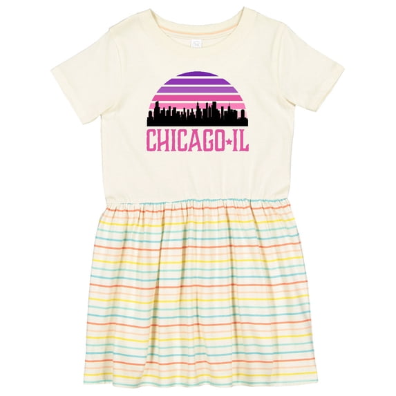 Inktastic Chicago Gifts Souvenirs for Kids Girls Toddler Dress